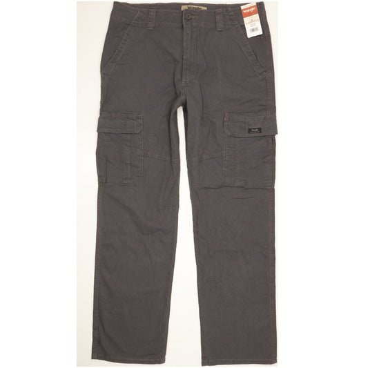 Wrangler Men Grey Straight Regular Stretch Jeans W34 L32