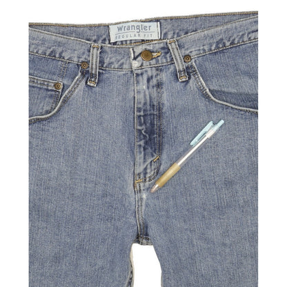 Wrangler Men Blue Straight Regular Jeans W33 L28