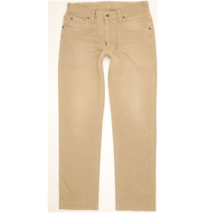 Lee Seattle Men Brown Straight Regular Jeans W33 L32