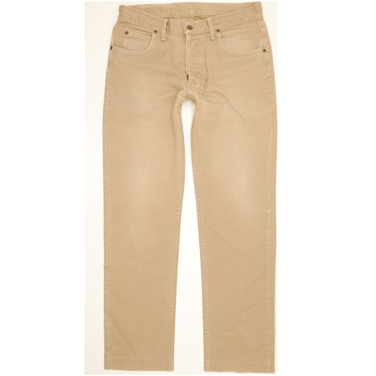 Lee Seattle Men Brown Straight Regular Jeans W33 L32