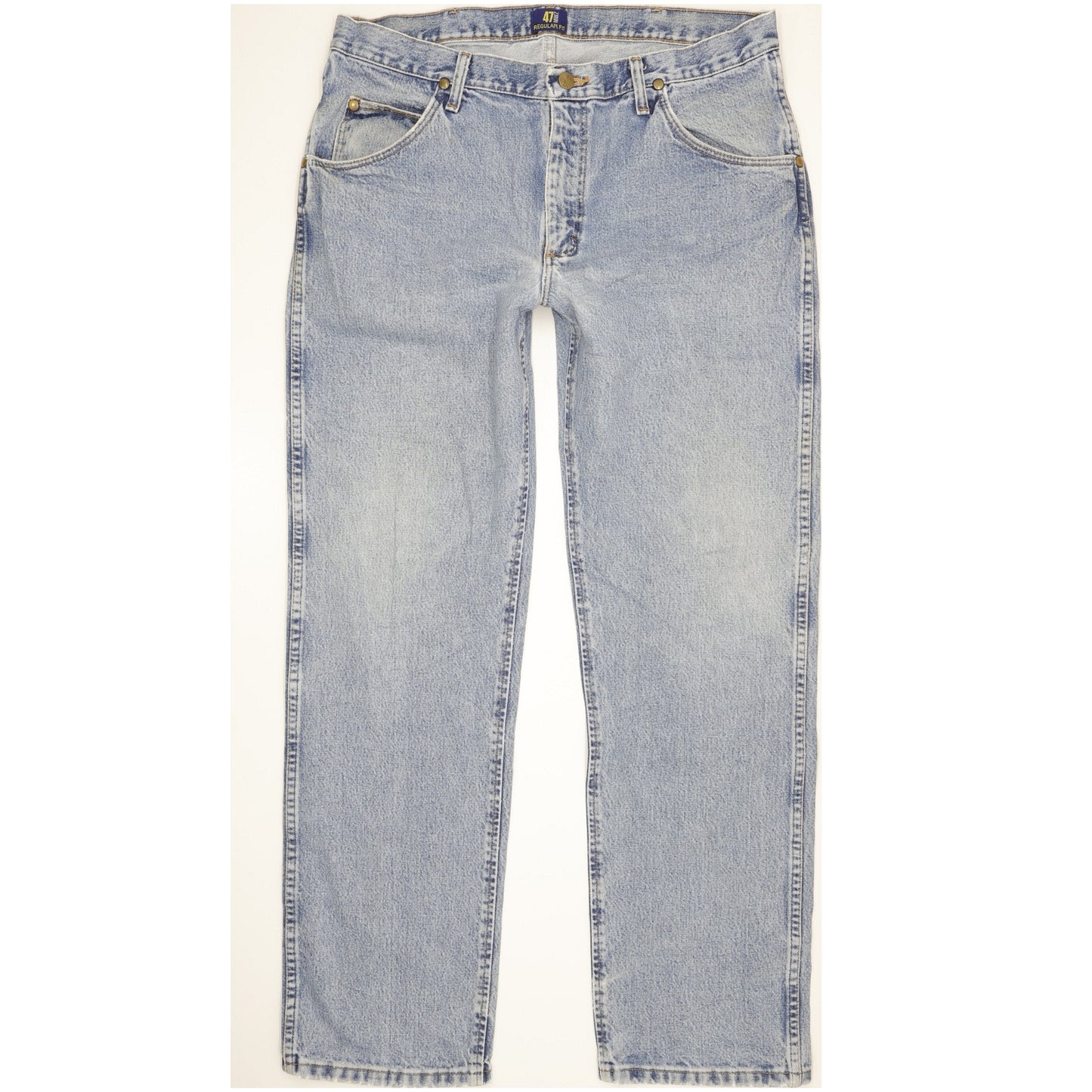 Wrangler Men Blue Straight Regular Jeans W35 L32
