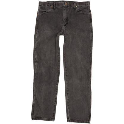 Wrangler Men Black Straight Regular Jeans W35 L31