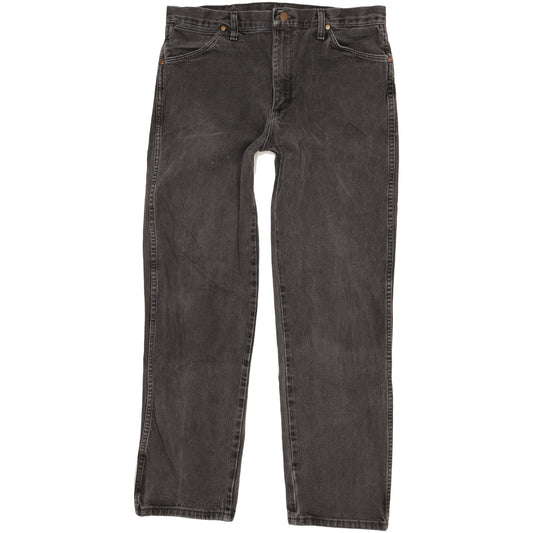 Wrangler Men Black Straight Regular Jeans W35 L31