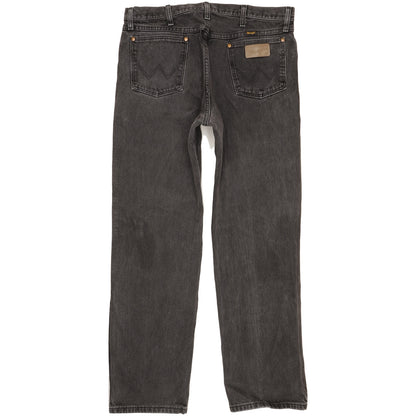 Wrangler Men Black Straight Regular Jeans W35 L31