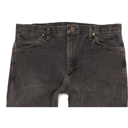 Wrangler Men Black Straight Regular Jeans W35 L31