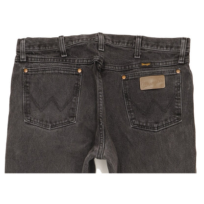Wrangler Men Black Straight Regular Jeans W35 L31