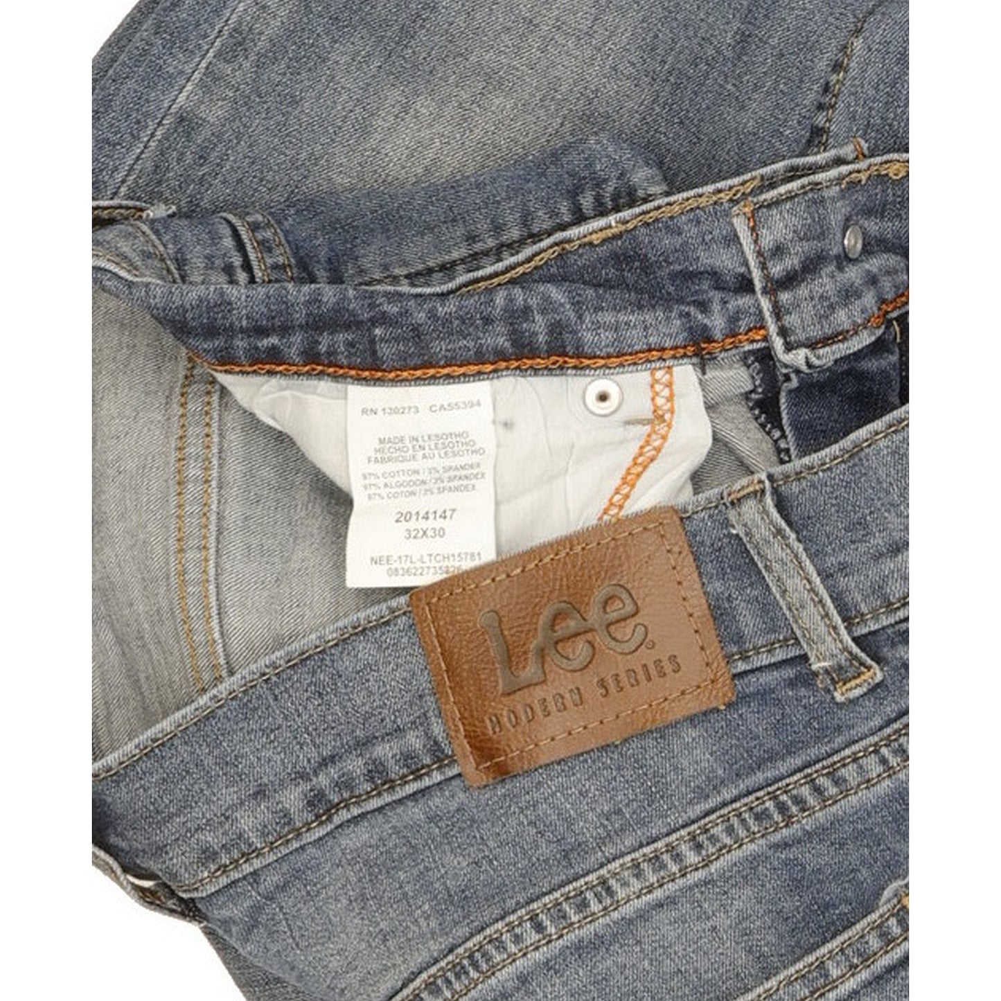 Lee Men Blue Tapered Slim Stretch Jeans W32 L29