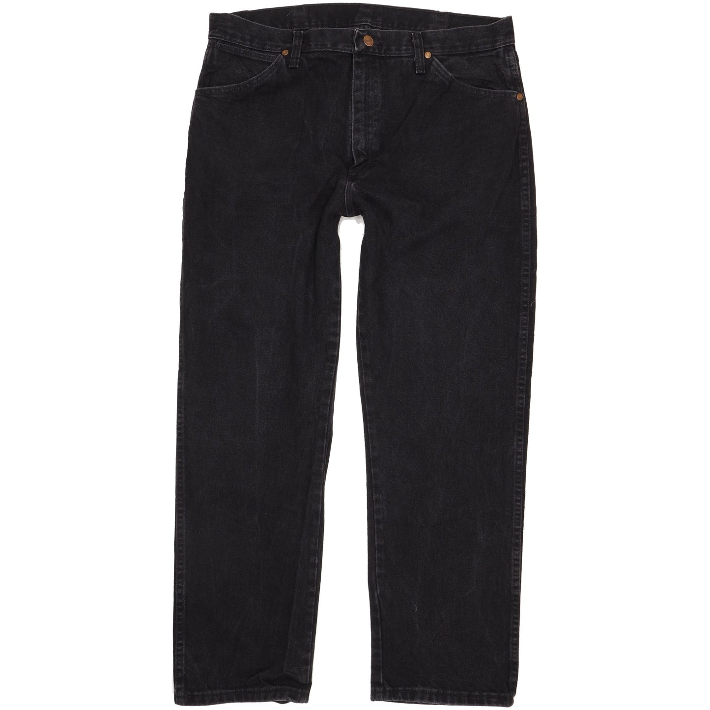 Wrangler Men Black Straight Regular Jeans W36 L30