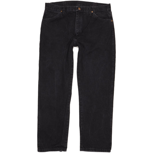 Wrangler Men Black Straight Regular Jeans W36 L30