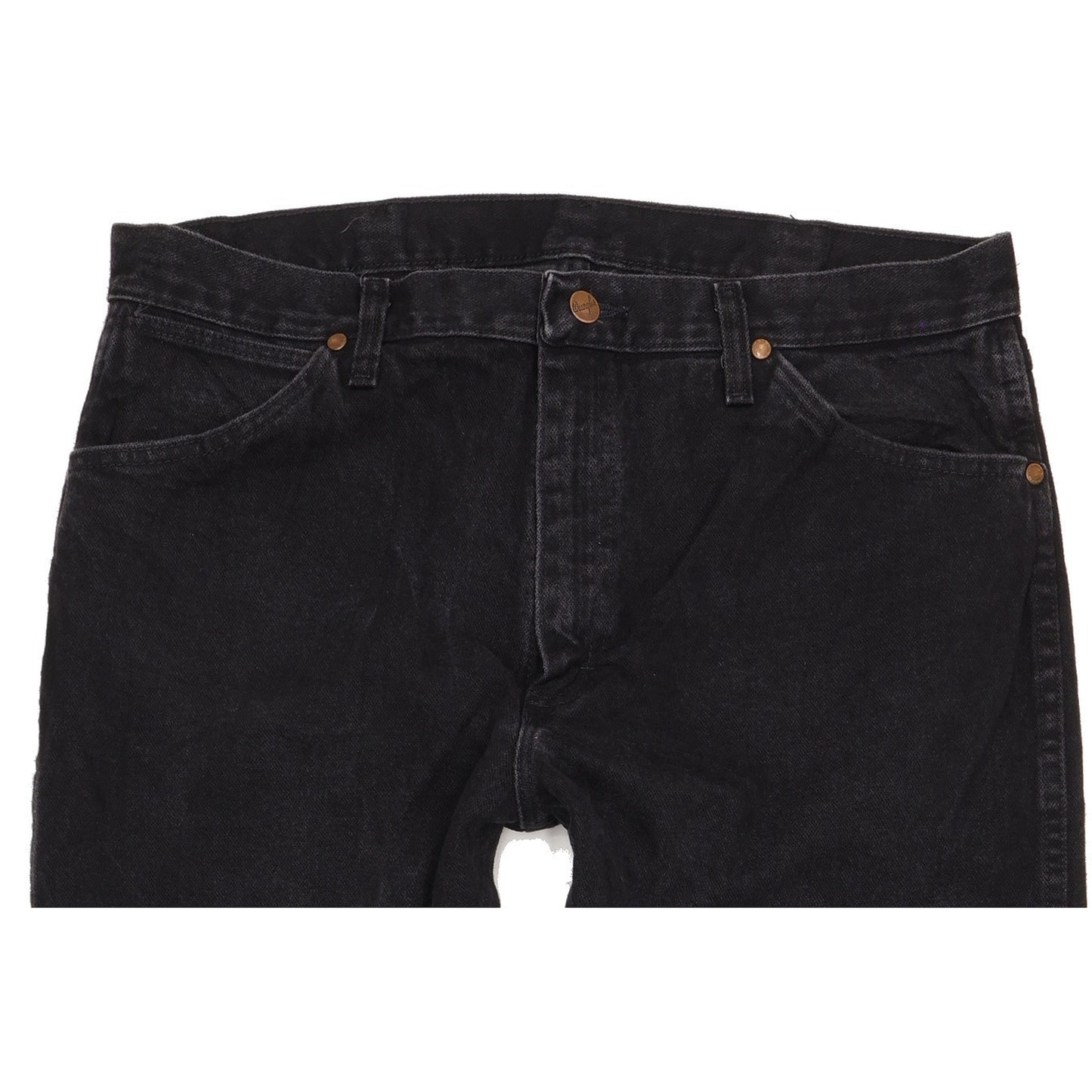 Wrangler Men Black Straight Regular Jeans W36 L30
