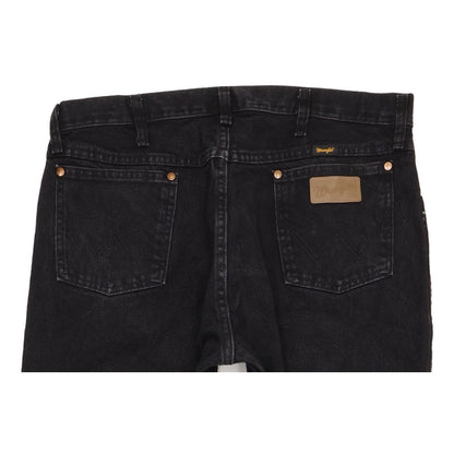 Wrangler Men Black Straight Regular Jeans W36 L30