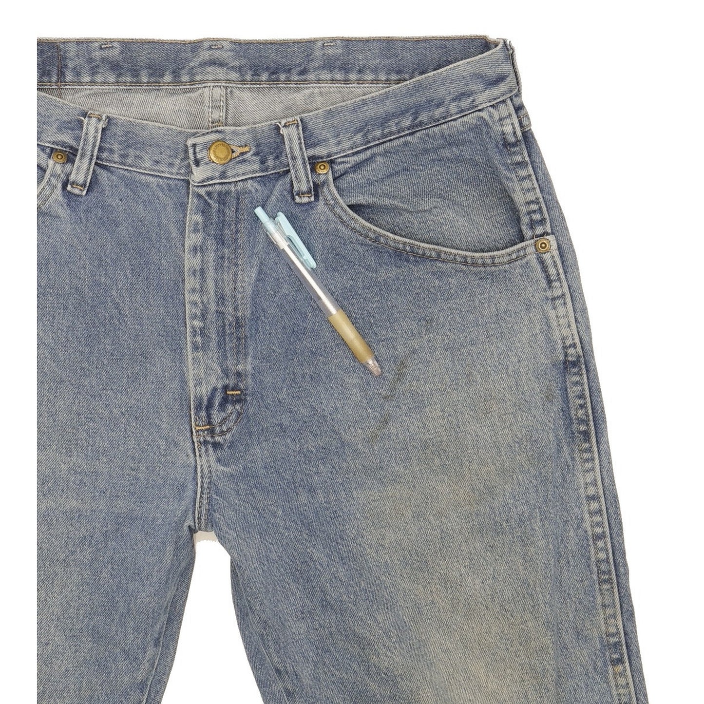 Wrangler Men Blue Straight Regular Jeans W34 L32