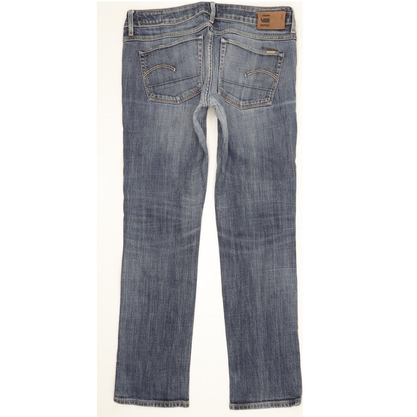G-Star 3301 Women Blue Straight Slim Stretch Jeans W30 L29
