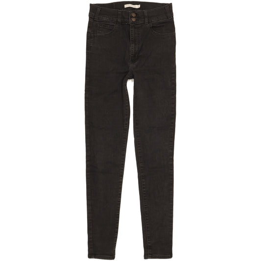 Levi's Mile Black Skinny Slim Stretch Jeans High Waisted W27 L29