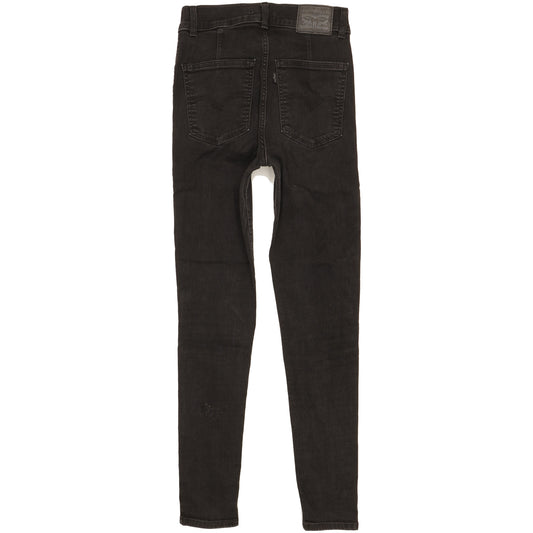 Levi's Mile Black Skinny Slim Stretch Jeans High Waisted W27 L29