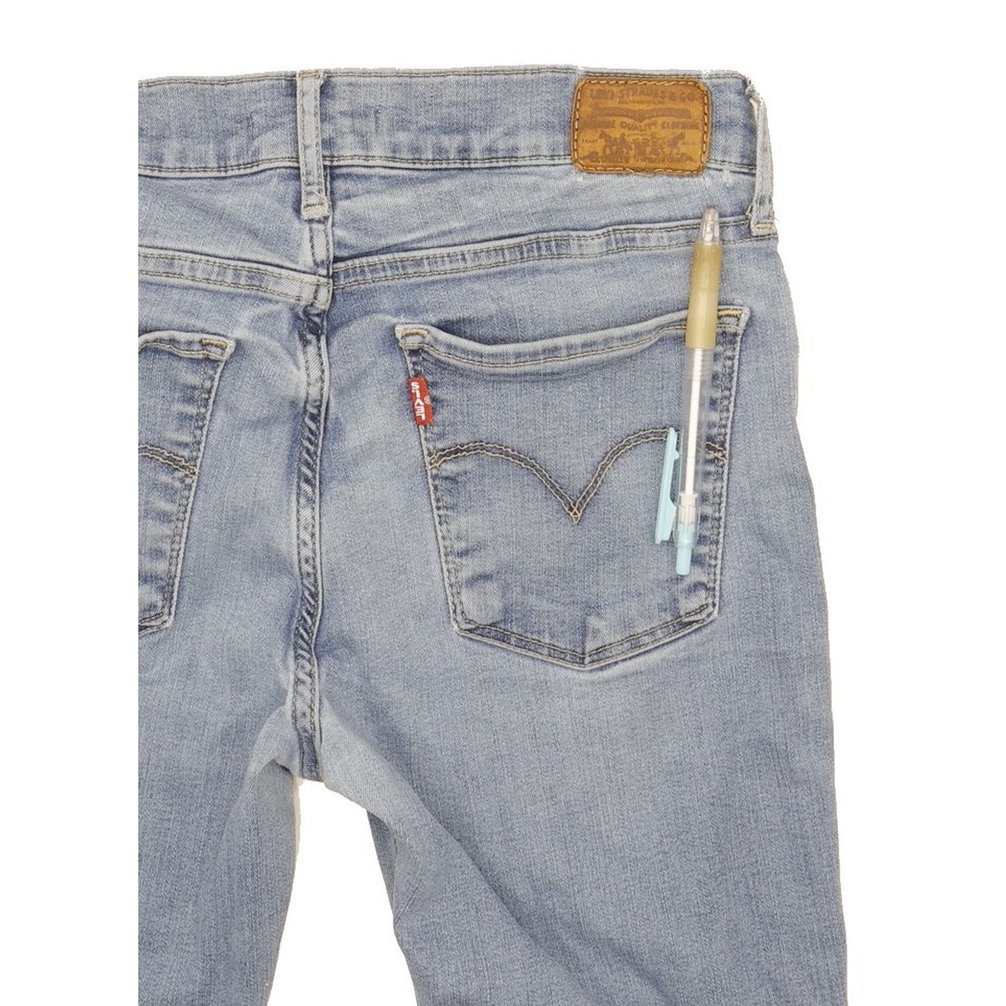 Levi's 710 Super Women Blue Skinny Slim Stretch Jeans W29 L31