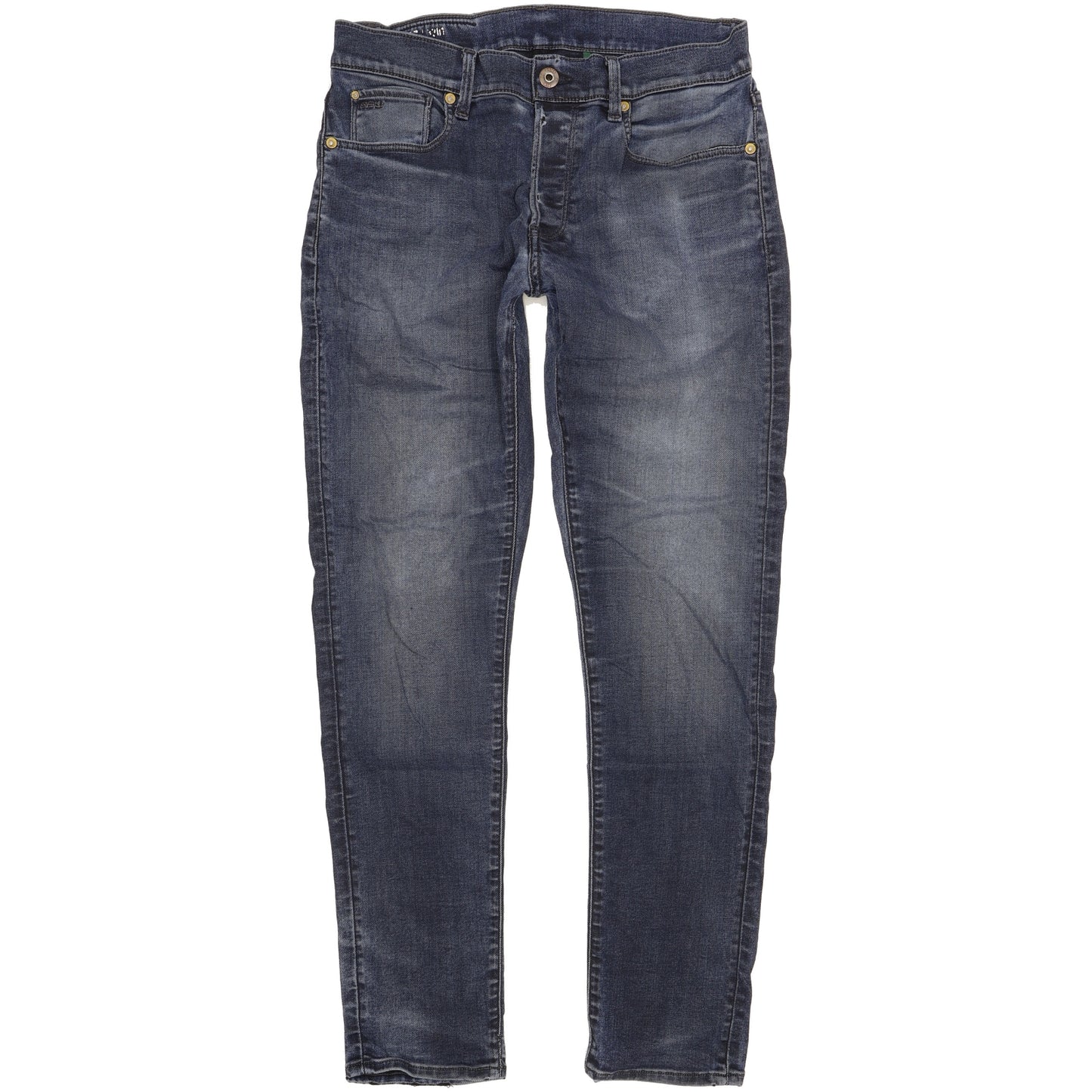 G-Star 3301 Men Blue Straight Slim Stretch Jeans W31 L32