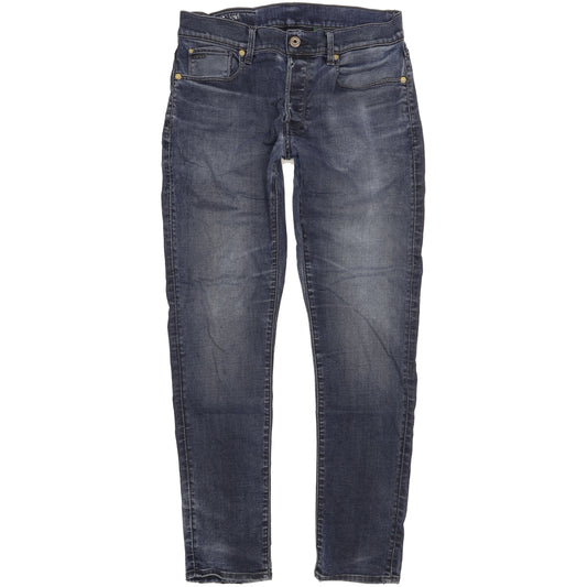 G-Star 3301 Men Blue Straight Slim Stretch Jeans W31 L32