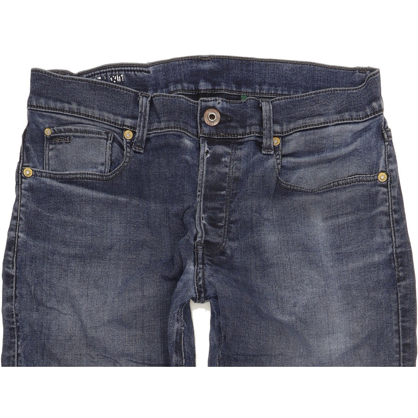 G-Star 3301 Men Blue Straight Slim Stretch Jeans W31 L32