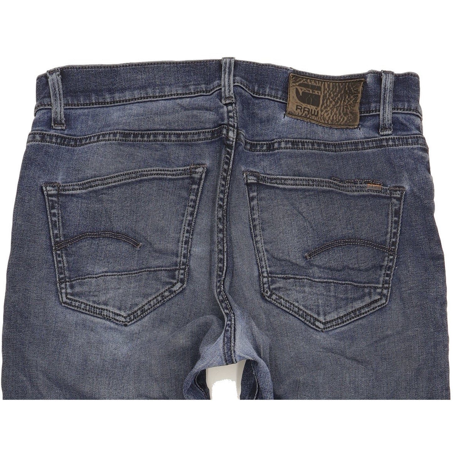 G-Star 3301 Men Blue Straight Slim Stretch Jeans W31 L32