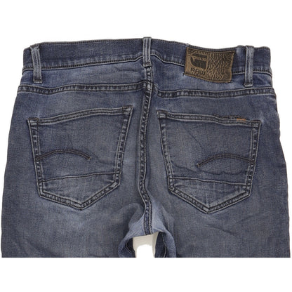 G-Star 3301 Men Blue Straight Slim Stretch Jeans W31 L32
