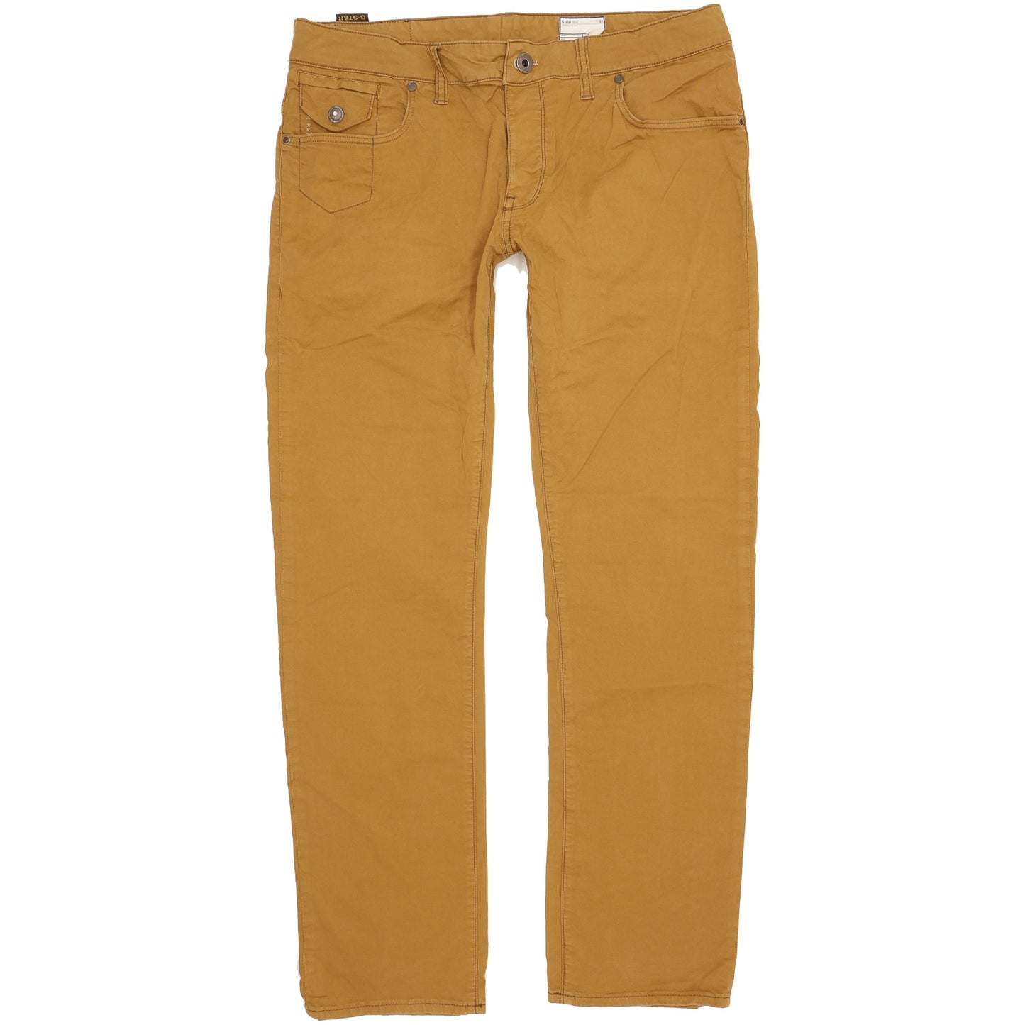G-Star Men Brown Straight Regular Stretch Jeans W32 L31