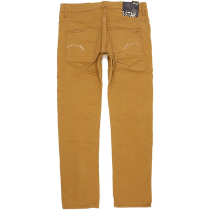 G-Star Men Brown Straight Regular Stretch Jeans W32 L31