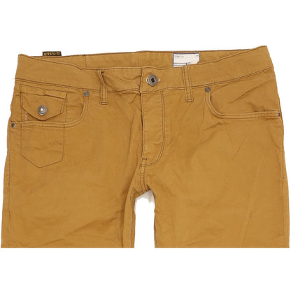 G-Star Men Brown Straight Regular Stretch Jeans W32 L31