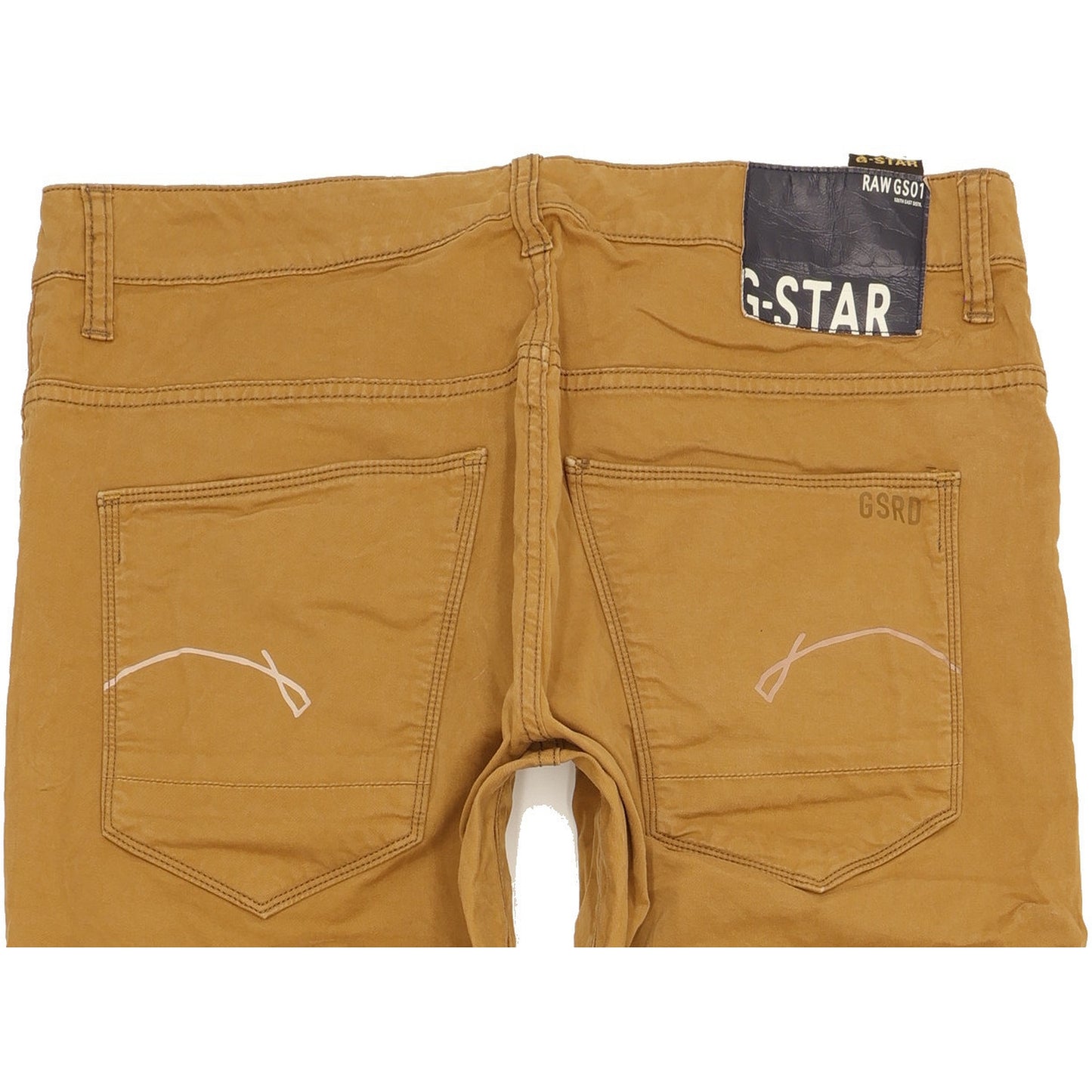 G-Star Men Brown Straight Regular Stretch Jeans W32 L31