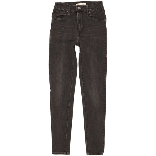 Levi's Mile Women Black Skinny Slim Stretch Jeans W26 L29