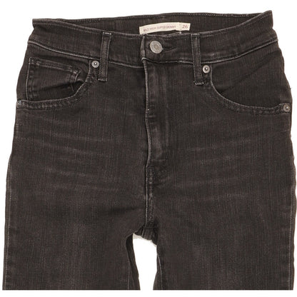 Levi's Mile Women Black Skinny Slim Stretch Jeans W26 L29