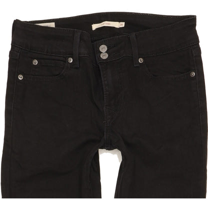 Levi's 711 Women Black Skinny Slim Stretch Jeans W26 L29