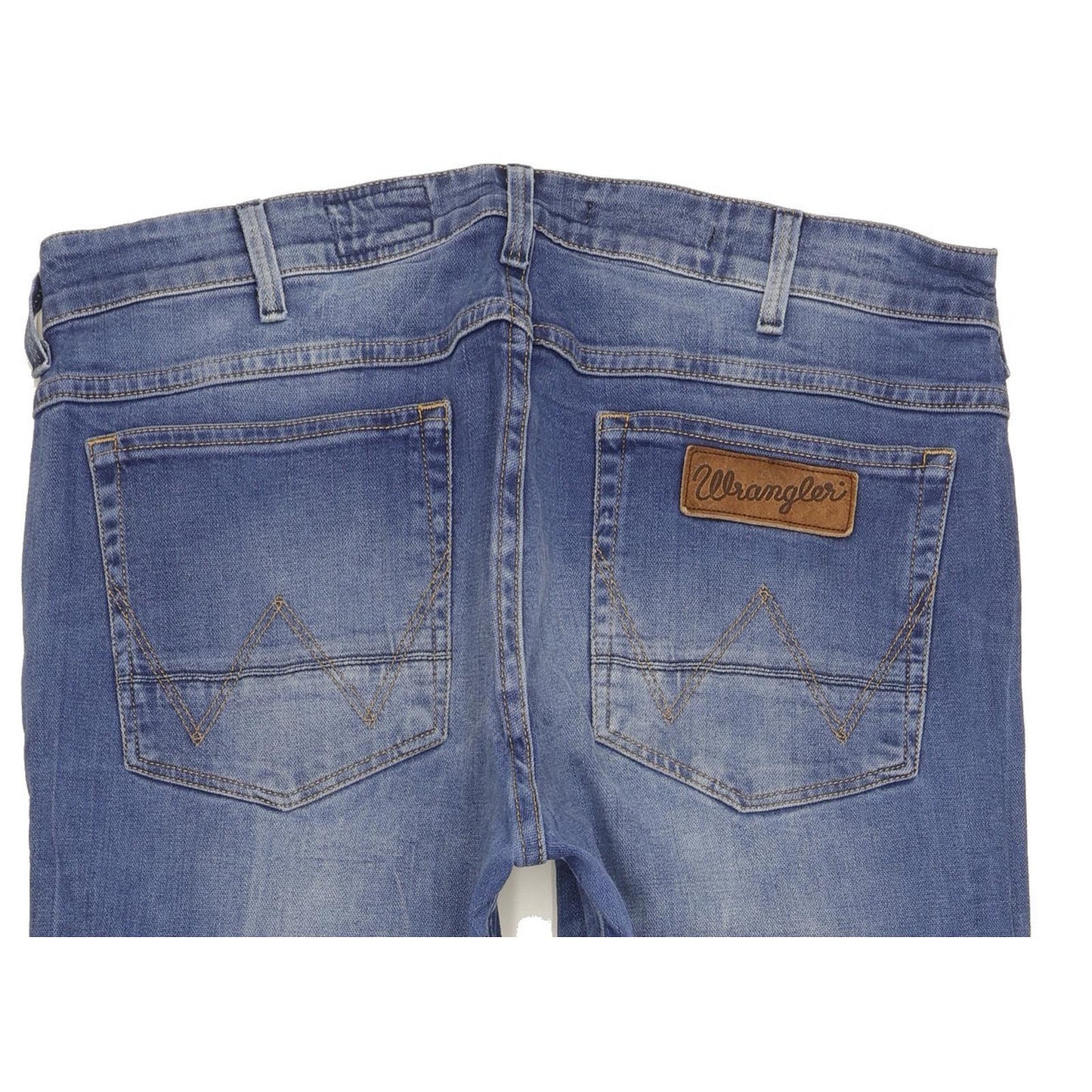 Wrangler Greensboro Men Blue Straight Regular Stretch Jeans W34 L30