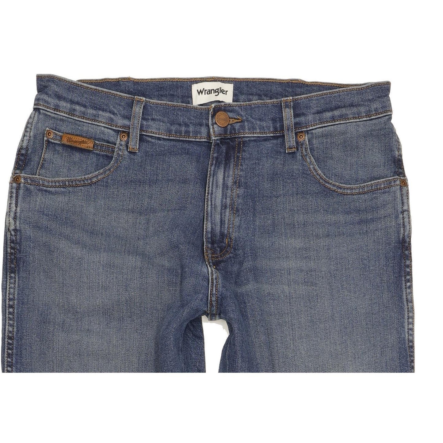 Wrangler Texas Men Blue Straight Regular Stretch Jeans W33 L31