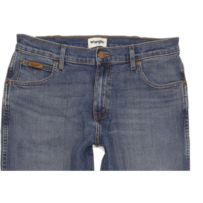 Wrangler Texas Men Blue Straight Regular Stretch Jeans W33 L31