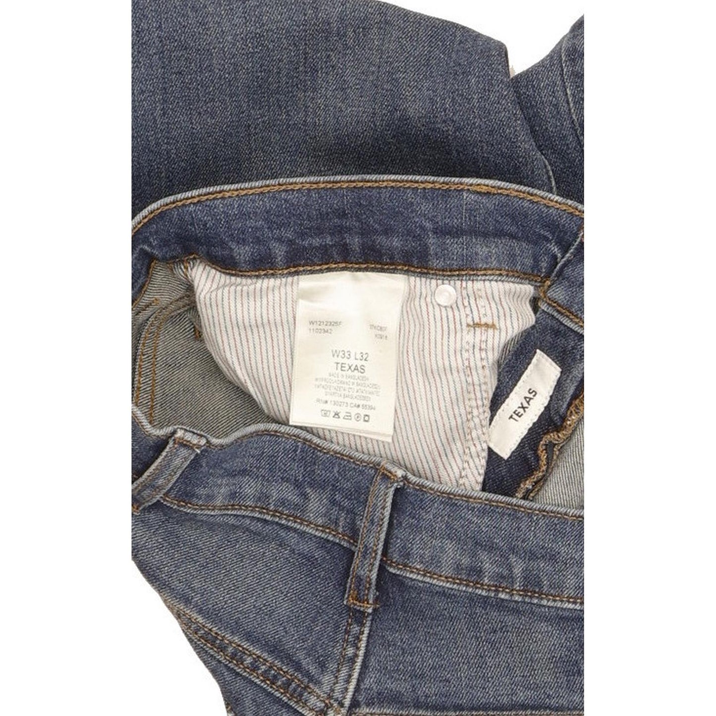 Wrangler Texas Men Blue Straight Regular Stretch Jeans W33 L31