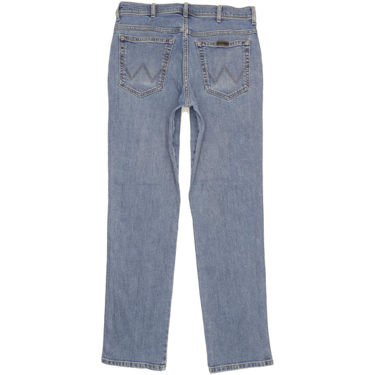 Wrangler Men Blue Straight Regular Stretch Jeans W34 L34
