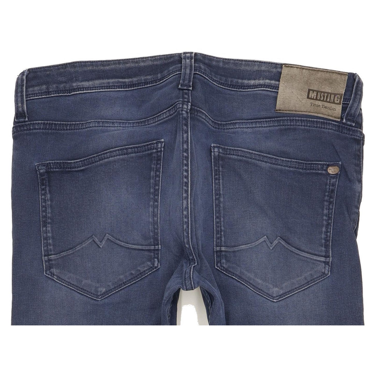 Mustang Michigan Men Blue Straight Regular Stretch Jeans W34 L29