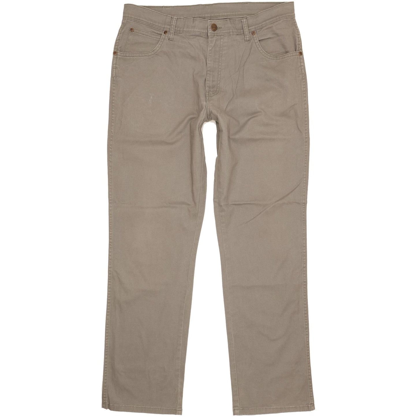 Wrangler Men Grey Straight Regular Stretch Jeans W36 L32