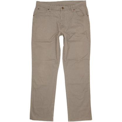 Wrangler Men Grey Straight Regular Stretch Jeans W36 L32