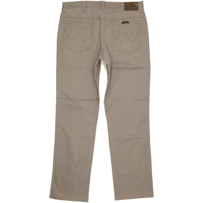 Wrangler Men Grey Straight Regular Stretch Jeans W36 L32