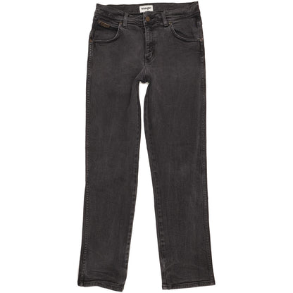Wrangler Texas Men Black Straight Regular Stretch Jeans W31 L32