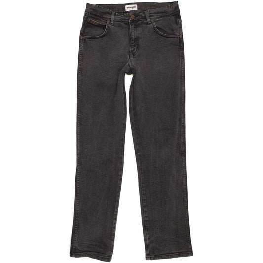 Wrangler Texas Men Black Straight Regular Stretch Jeans W31 L32