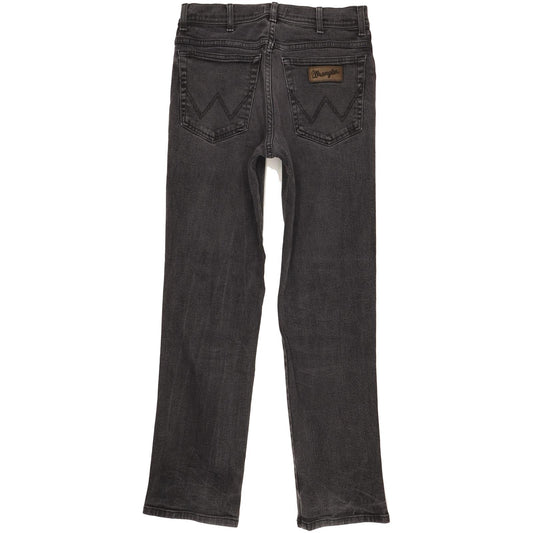Wrangler Texas Men Black Straight Regular Stretch Jeans W31 L32