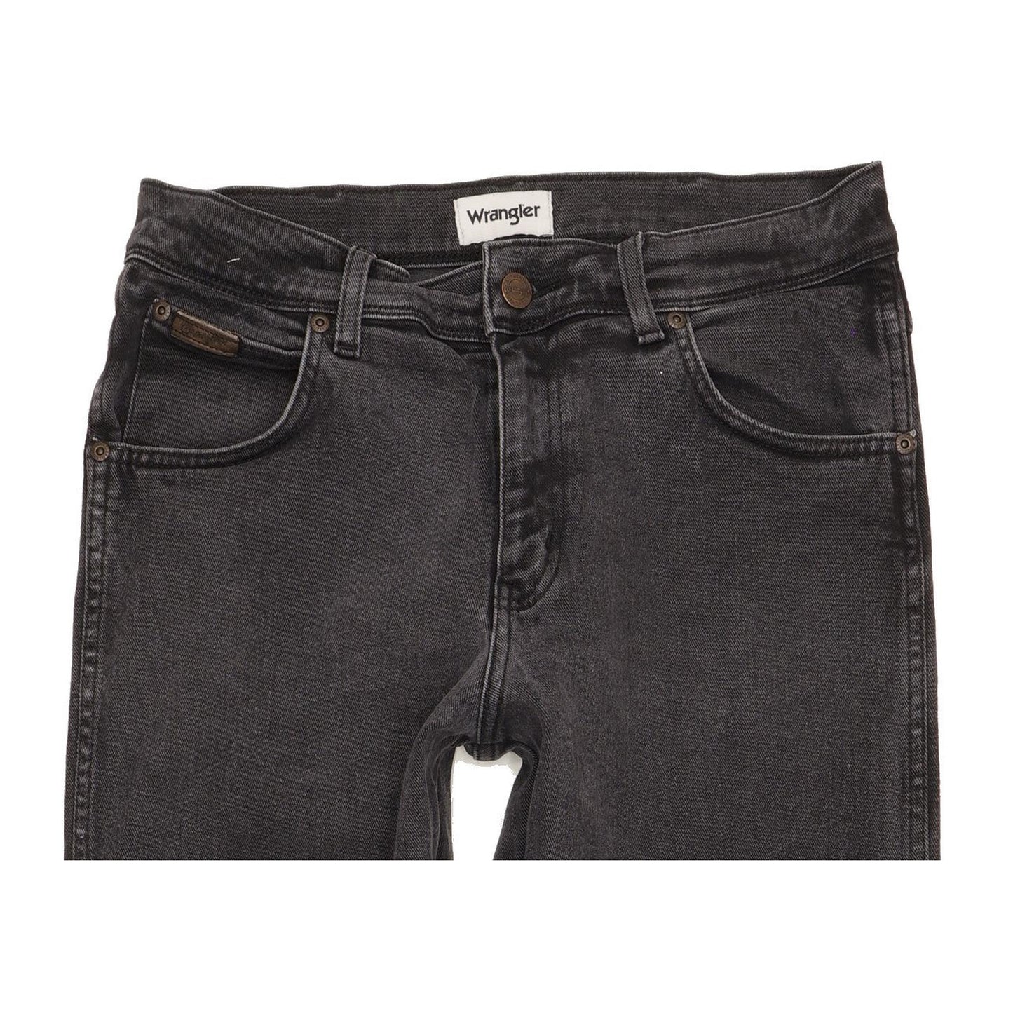 Wrangler Texas Men Black Straight Regular Stretch Jeans W31 L32