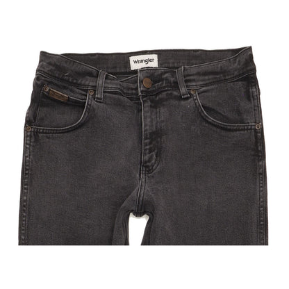 Wrangler Texas Men Black Straight Regular Stretch Jeans W31 L32