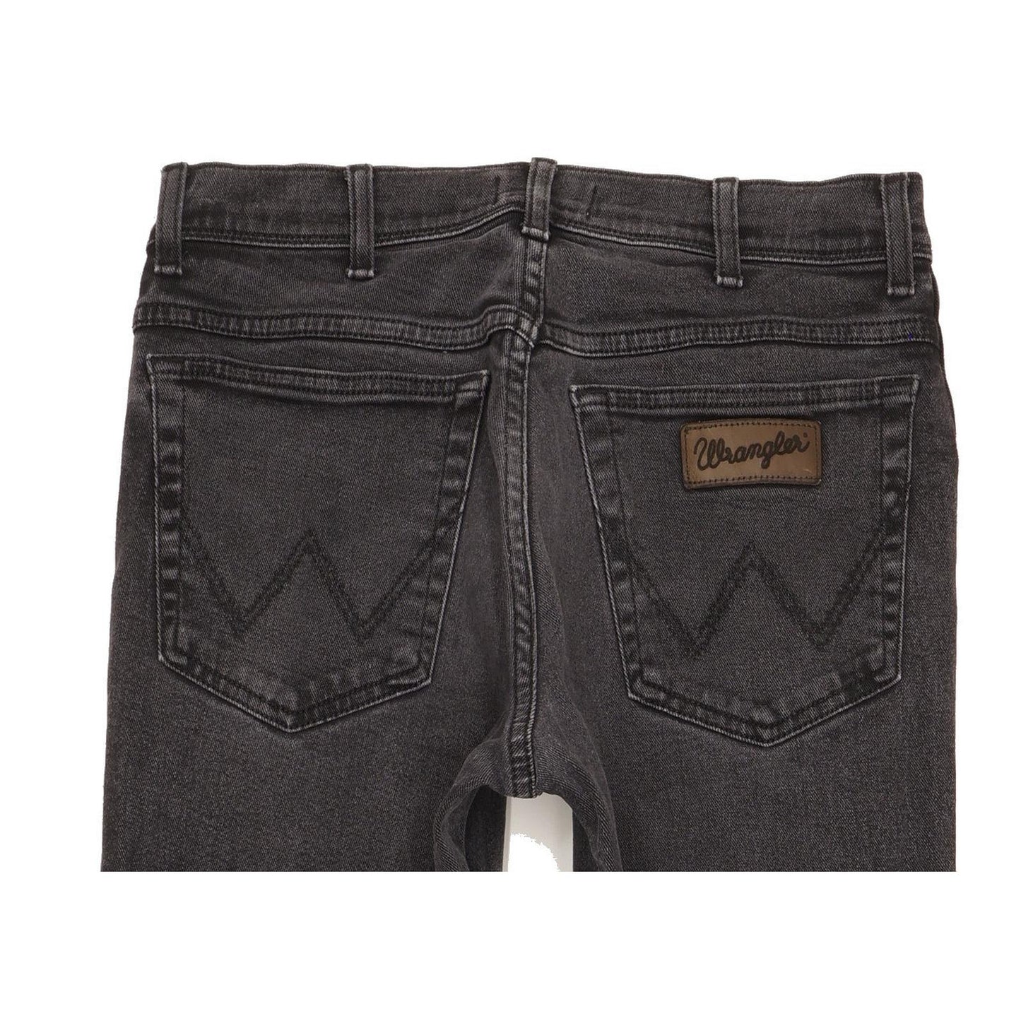 Wrangler Texas Men Black Straight Regular Stretch Jeans W31 L32