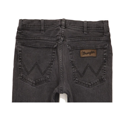 Wrangler Texas Men Black Straight Regular Stretch Jeans W31 L32