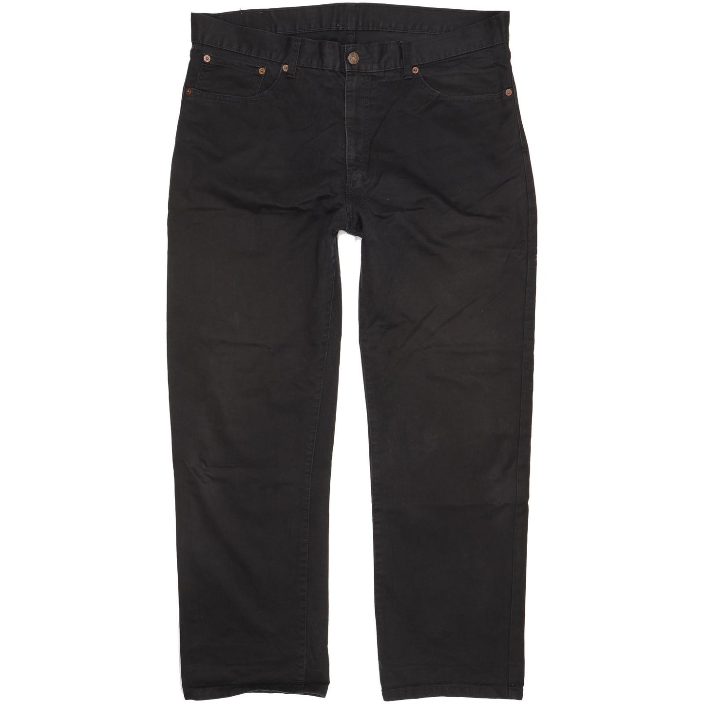 Levi's 751 Men Black Straight Regular Stretch Jeans W38 L29