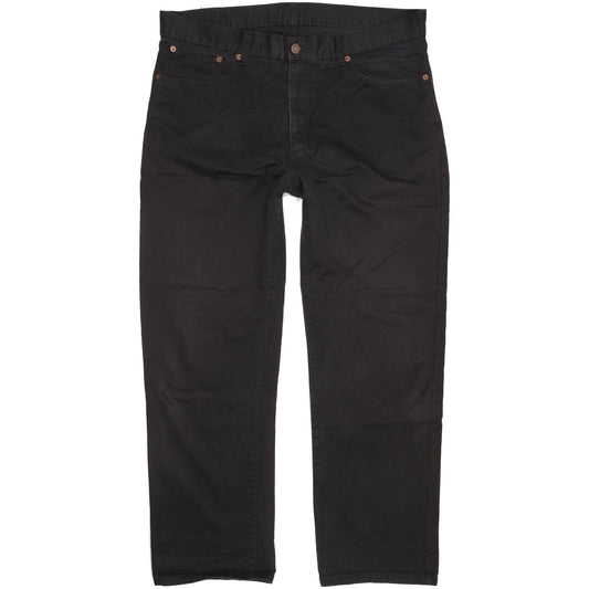 Levi's 751 Men Black Straight Regular Stretch Jeans W38 L29